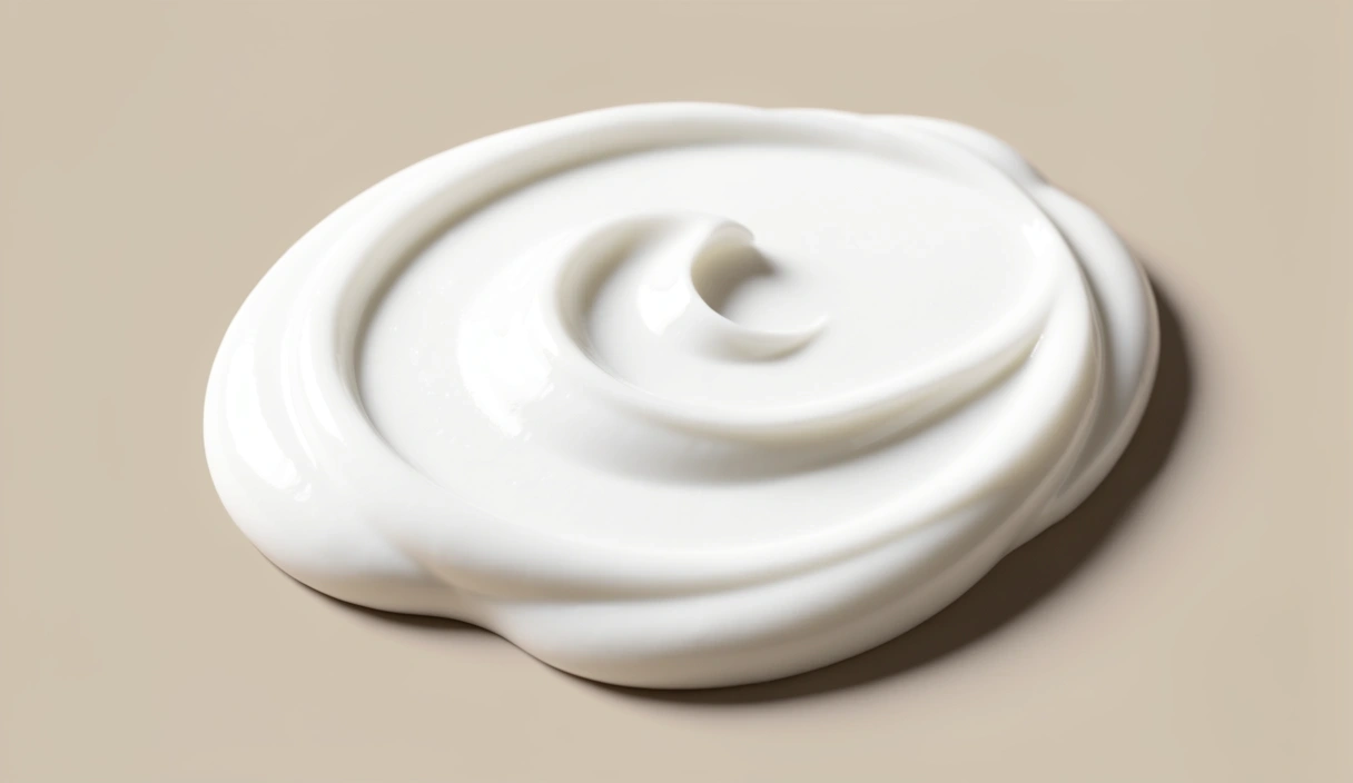 Texture of premium anti-aging face cream